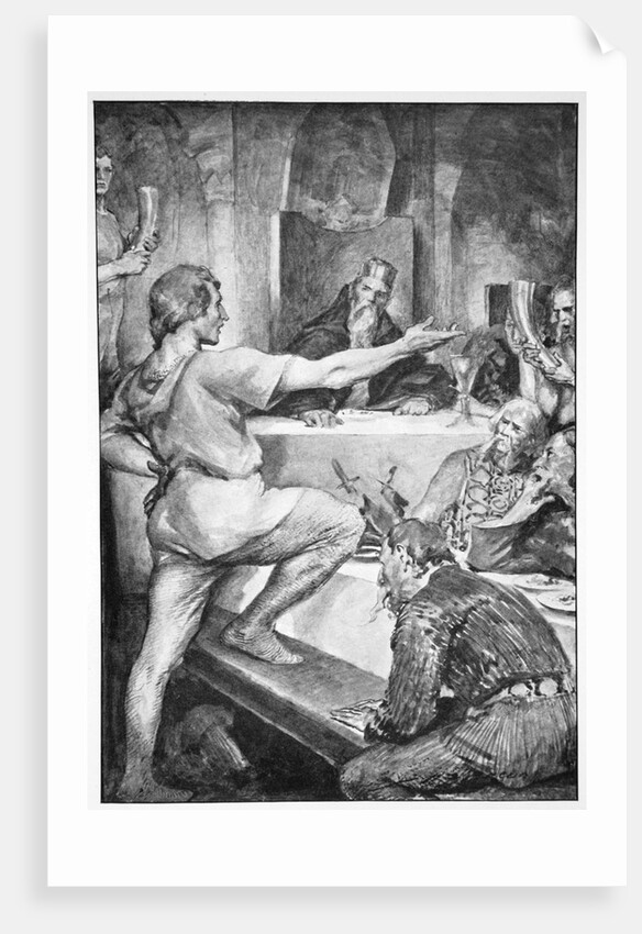 Beowulf replies haughtily to Hunferth by John Henry Frederick Bacon