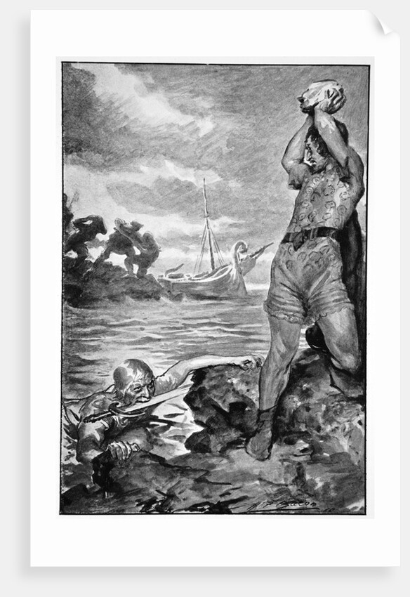Thorbion lifted the huge stone by John Henry Frederick Bacon