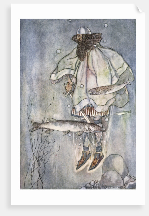 Fergus goes down into the lake by Stephen Reid