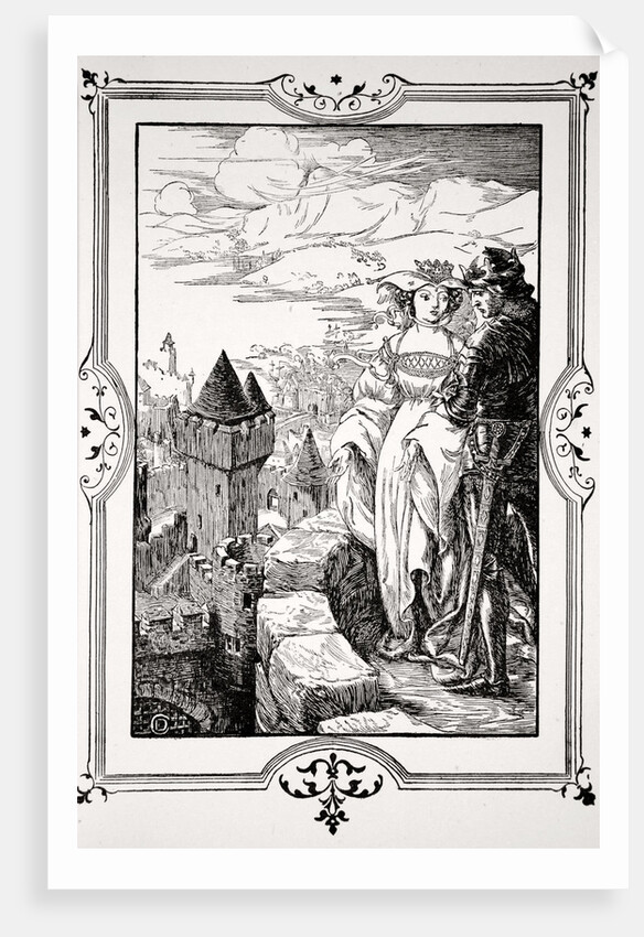 Annoure brought the King out upon the battlements by Dora Curtis