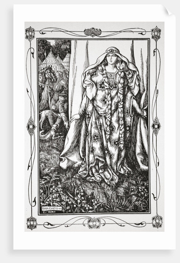 At the door of one.. stood a lady by Dora Curtis