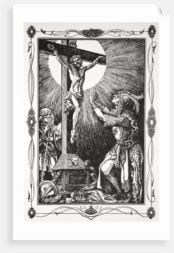 The conversion of Sir Palamides by Dora Curtis