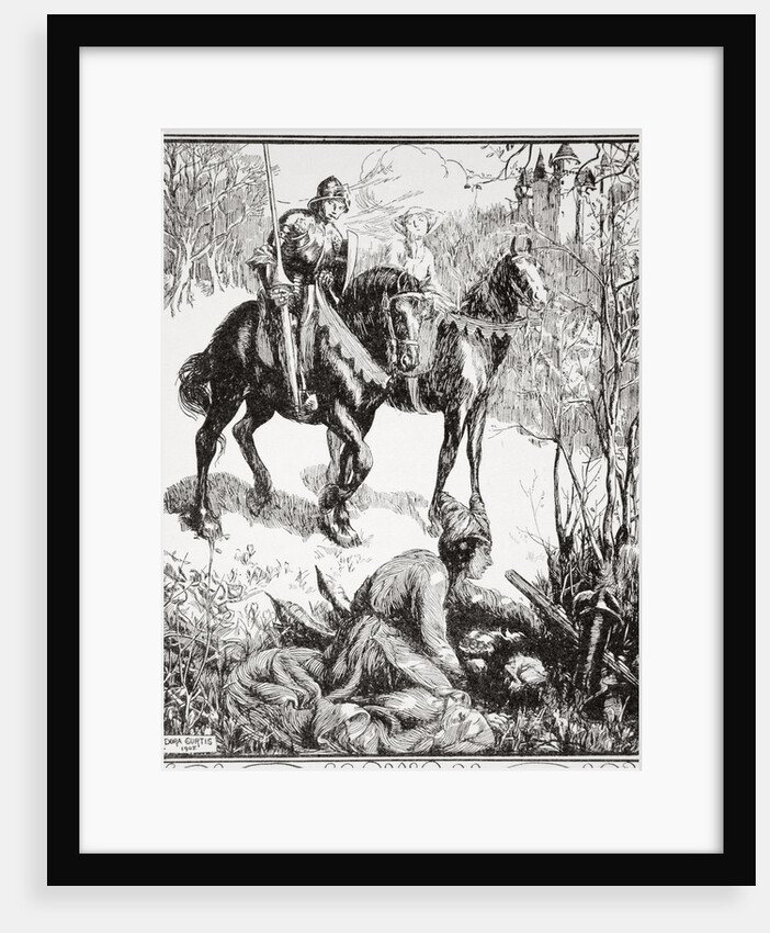 A lady weeping bitterly by Dora Curtis