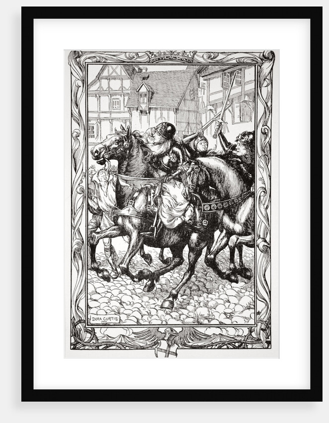 Rushed Upon the Astonished Throng by Dora Curtis