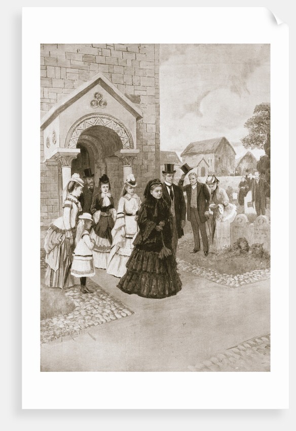 Her Majesty at Whippingham Church by A Forestier
