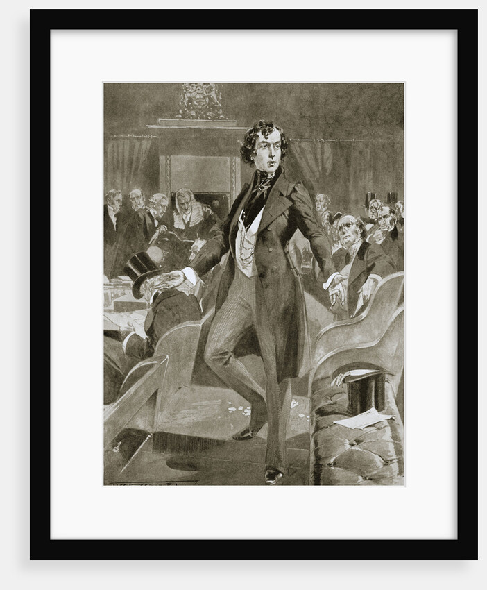 Disraeli's first speech in the House of Commons by Anonymous