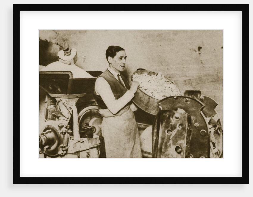Jewish bakery preparing unleavened bread for Passover by Anonymous