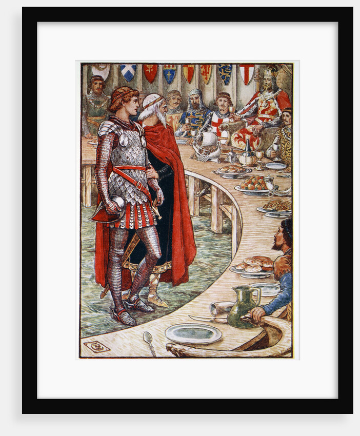 Sir Galahad is brought to the Court of King Arthur by Anonymous