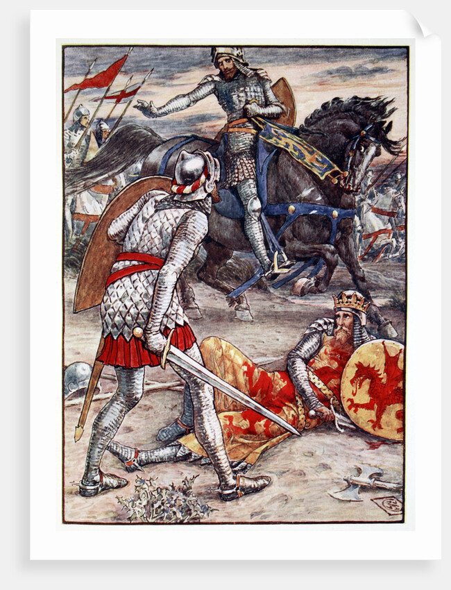 Sir Lancelot forbids Sir Bors to Slay the King by Anonymous