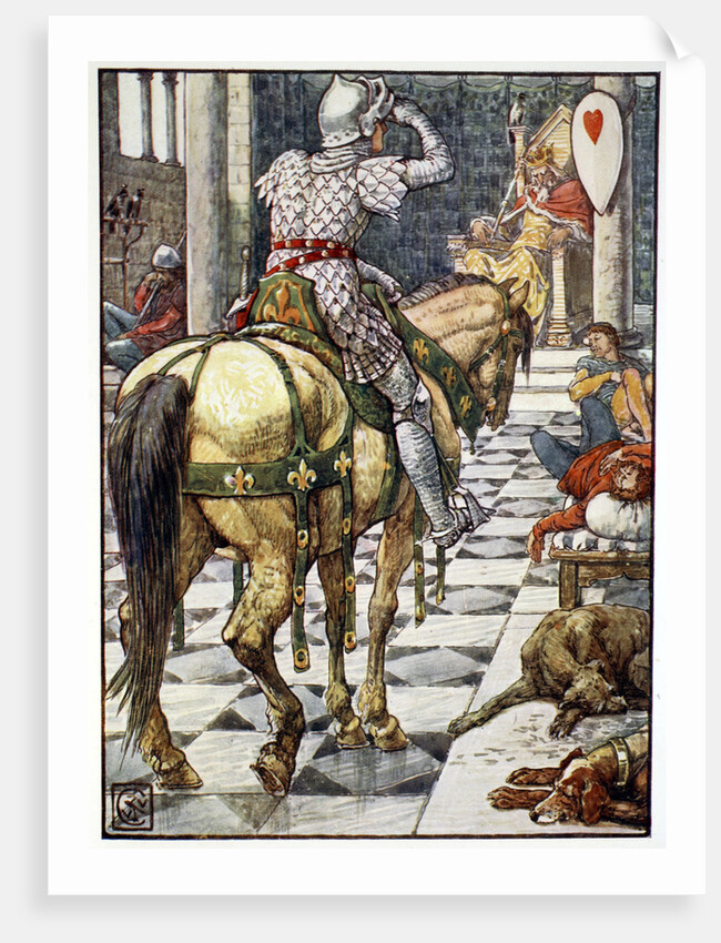 Percival Obtains the Shield of the Beating Heart by Anonymous