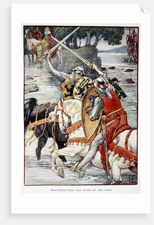 Beaumains Wins the Fight at the Ford by Anonymous