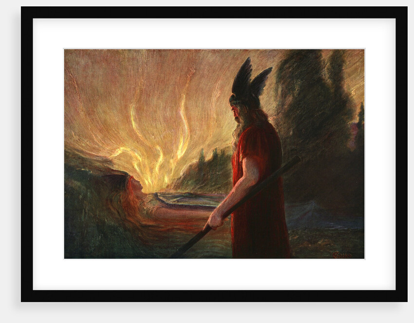 As the Flames Rise, Wotan Leaves by Anonymous