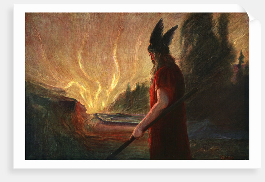 As the Flames Rise, Wotan Leaves by Anonymous