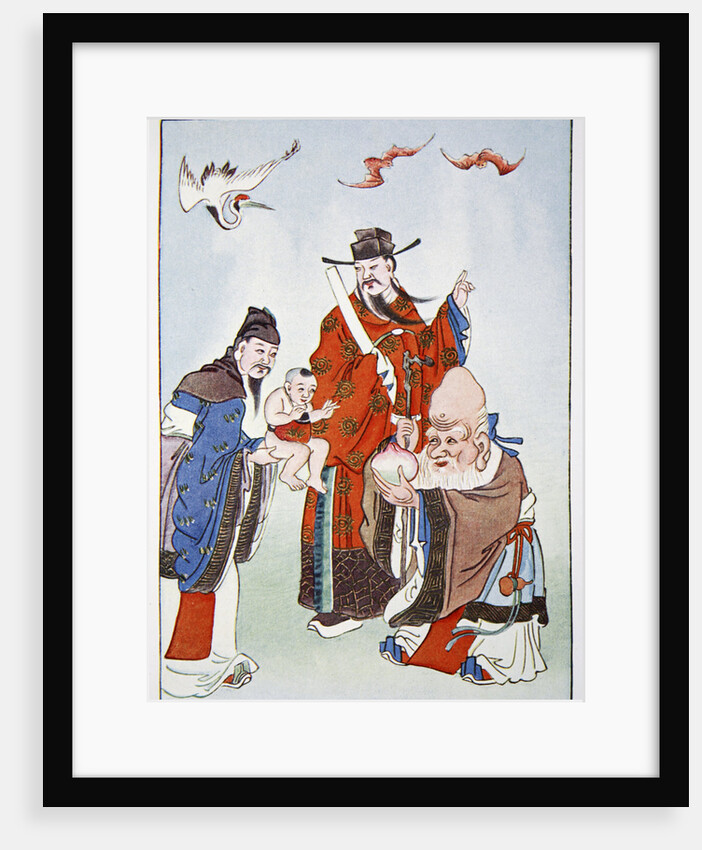 The Gods of Happiness, Office and Longevity by Anonymous