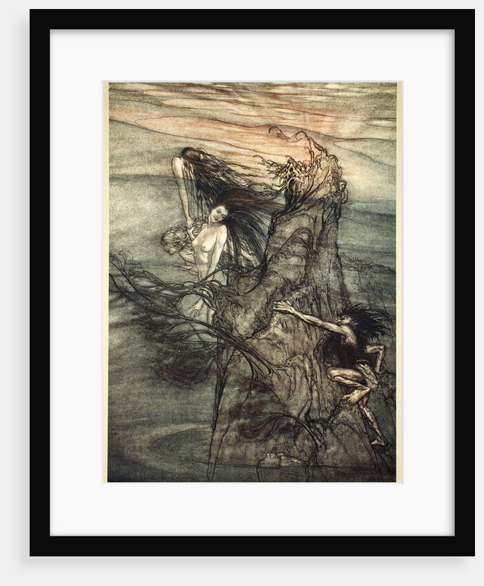 Mock away! Mock! The Nibelung makes for your toy! by Arthur Rackham