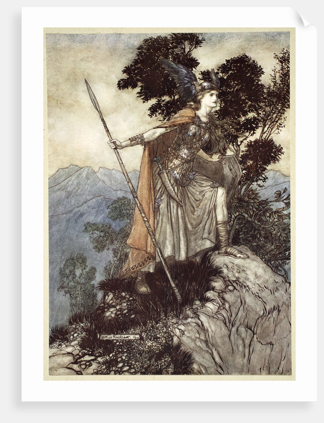 Brunnhilde by Arthur Rackham