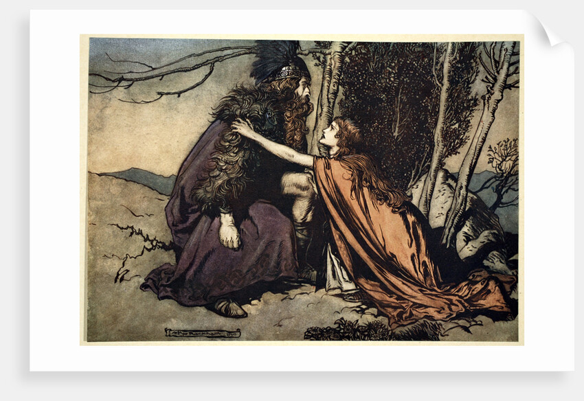Father! Father! Tell me what ails thee? With dismay thou art filling thy child! by Arthur Rackham