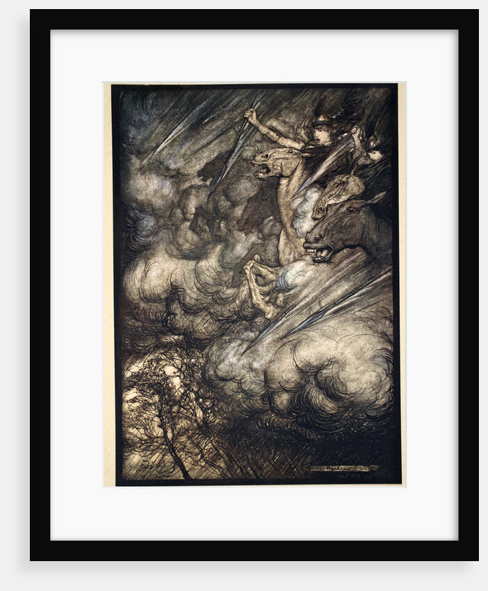 The ride of the Valkyries by Arthur Rackham
