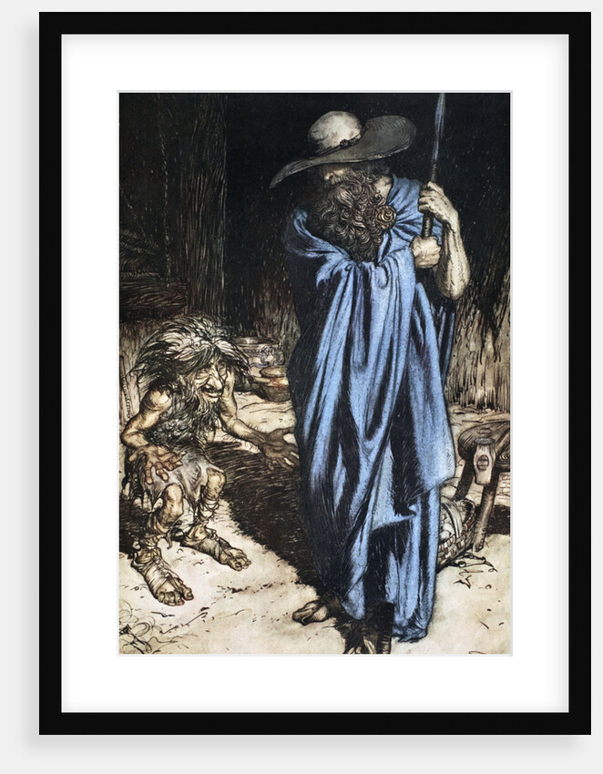 Mime and the Wanderer by Arthur Rackham