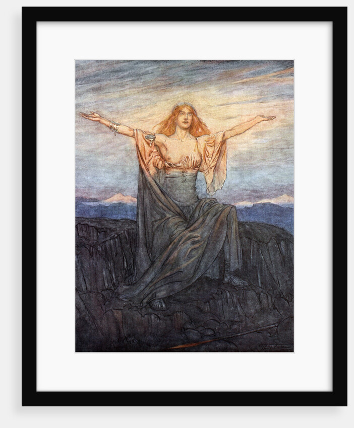 Sun, I hail thee! Hail, O light! Hail, O glorious day! by Arthur Rackham