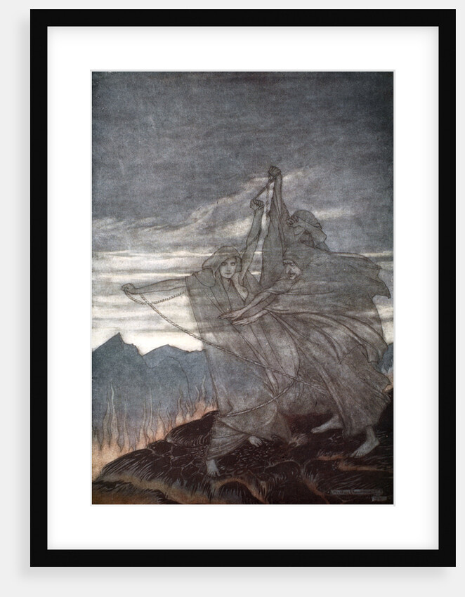 The Norns vanish by Arthur Rackham