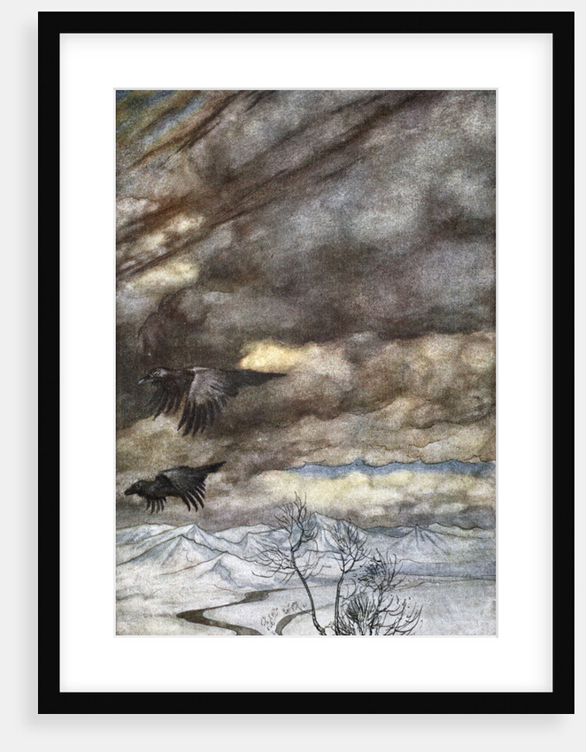 The ravens of Wotan by Arthur Rackham