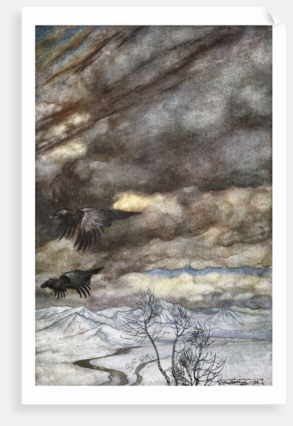 The ravens of Wotan by Arthur Rackham