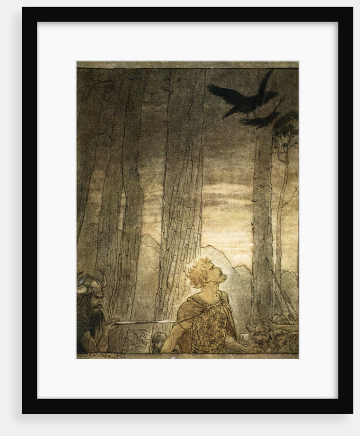 Siegfried's death by Arthur Rackham