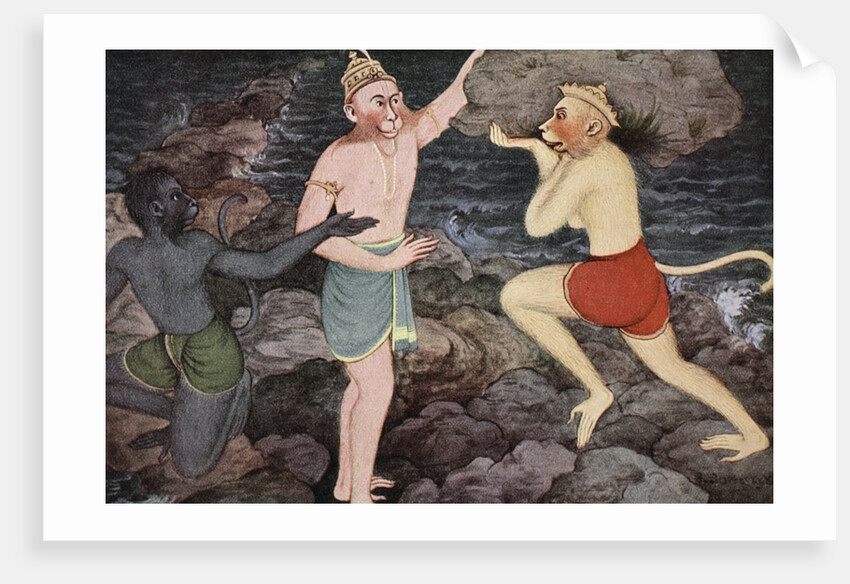 Building of Rama's bridge by K Venkatappa