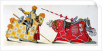 Two knights at a tournament by Friedrich Martin von Reibisch