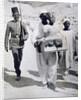 Mannequin or bust of Tutankhamun being carried from his tomb by Harry Burton