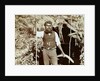 Australian aborigine with a boomerang by Anonymous