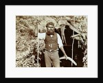 Australian aborigine with a boomerang by Anonymous