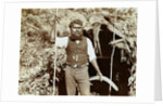 Australian aborigine with a boomerang by Anonymous