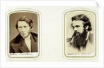 John Ruskin, English artist, poet and critic, and William Holman Hunt, English artist by Elliott & Fry