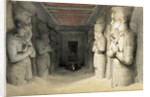 Interior of the Temple of Abu Simbel by David Roberts