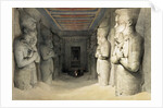 Interior of the Temple of Abu Simbel by David Roberts
