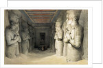 Interior of the Temple of Abu Simbel by David Roberts