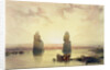 The Colossi of Memnon, at Thebes, during the Inundation by David Roberts