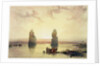 The Colossi of Memnon, at Thebes, during the Inundation by David Roberts