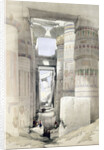 View through the Hall of Columns, Karnak by David Roberts