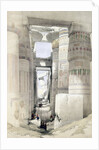 View through the Hall of Columns, Karnak by David Roberts