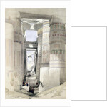 View through the Hall of Columns, Karnak by David Roberts