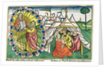 Exodus 20:1-5: Moses receiving the Ten Commandments by Anonymous