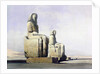 Detail of the Colossi of Memnon by Louis Haghe