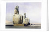 Detail of the Colossi of Memnon by Louis Haghe
