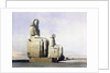 Detail of the Colossi of Memnon by Louis Haghe