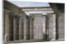 Interior view from the portico of the Grand Temple on the island of Philae by Antoine Phelippeaux