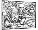 Witches roasting and boiling infants by Anonymous