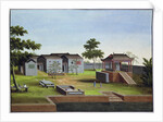 Garden scene by Anonymous